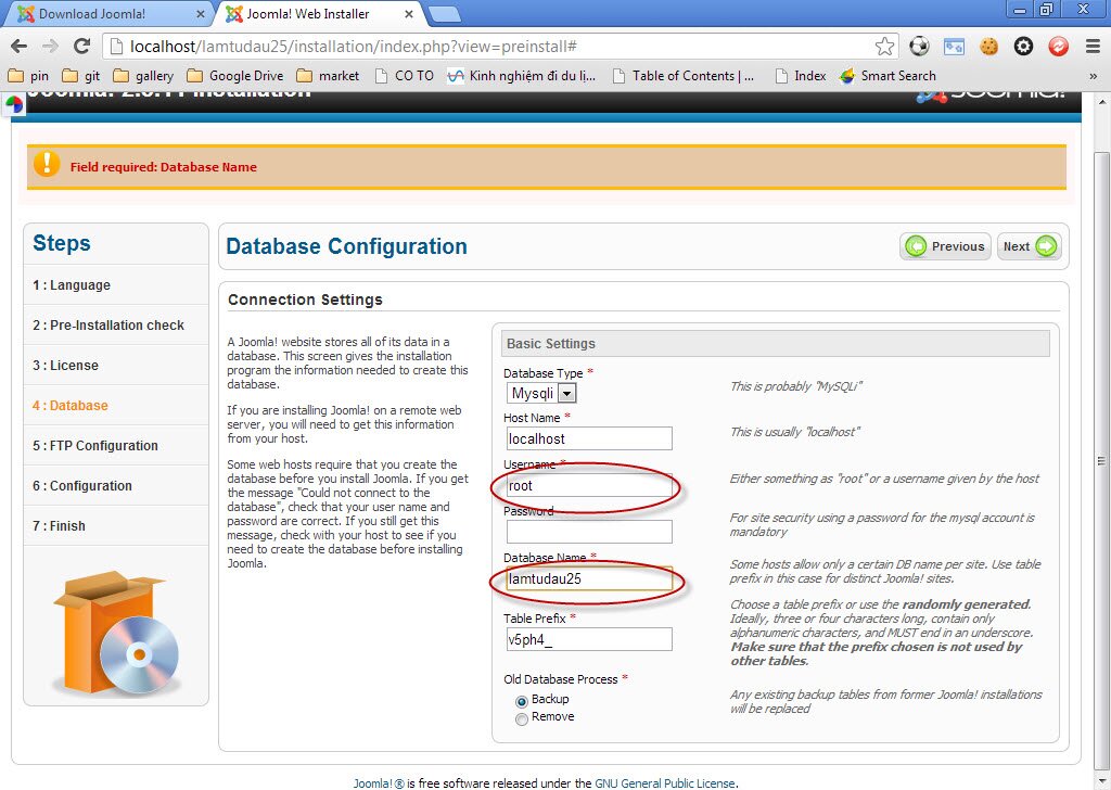directions to setup a site from begin without quick start