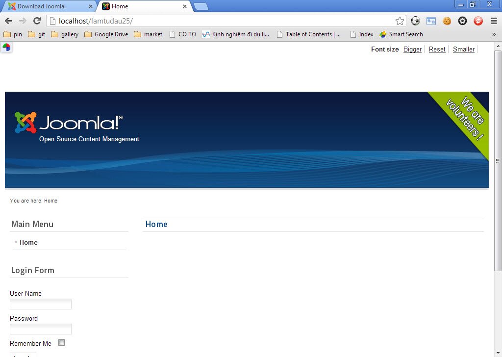 directions to setup a site from begin without quickstart