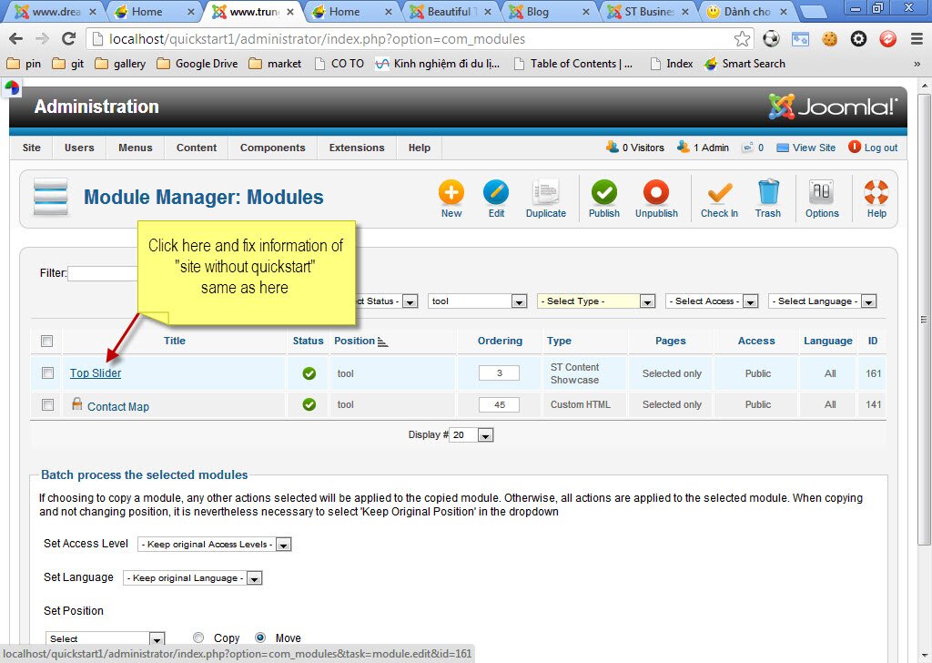 how to create slider for a site