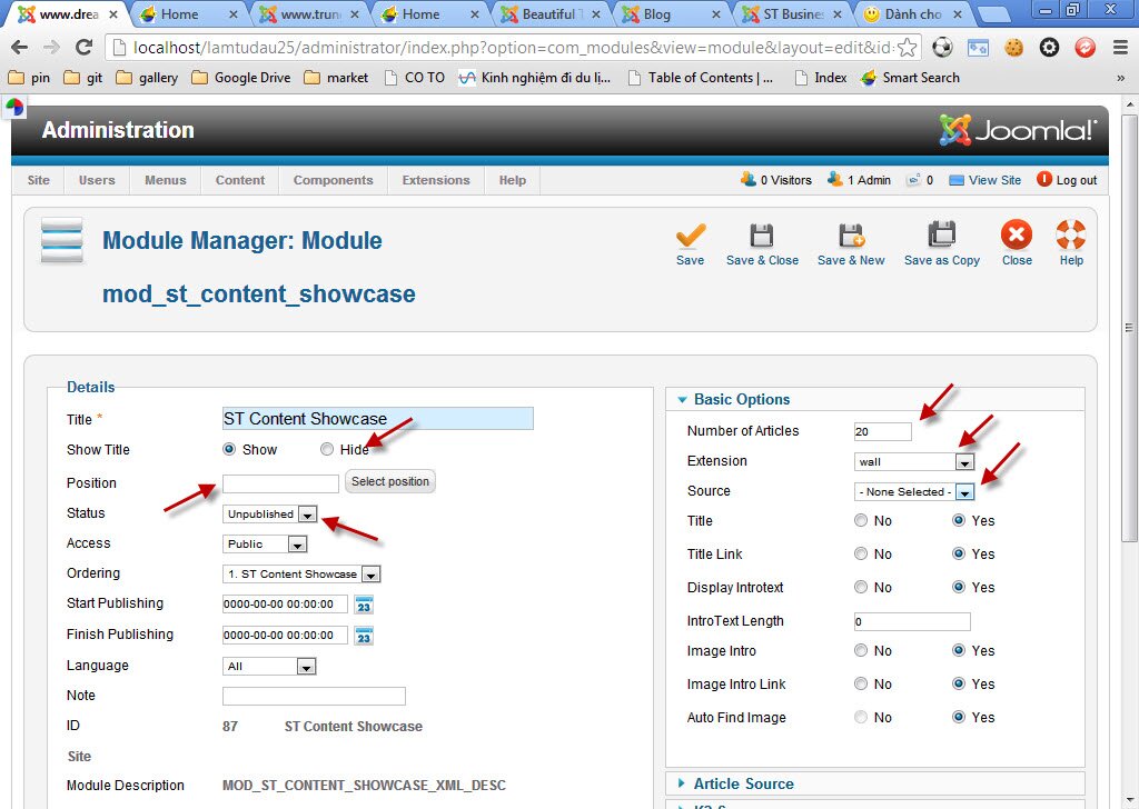 how to create slider for a site