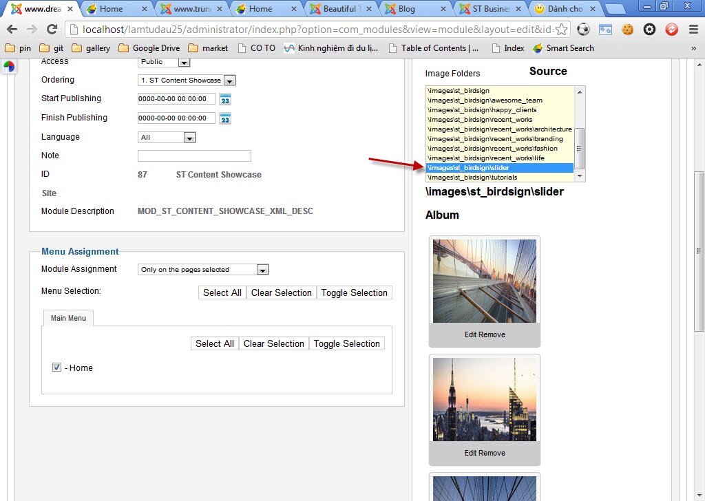 how to create slider for a site